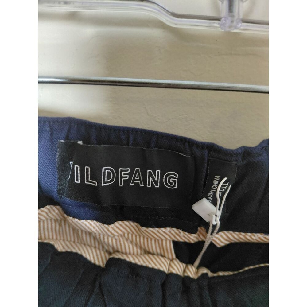 Wildfang The Essential Piped Drawstring Pant Navy Blue Size Small Nwt — image 6 of 8